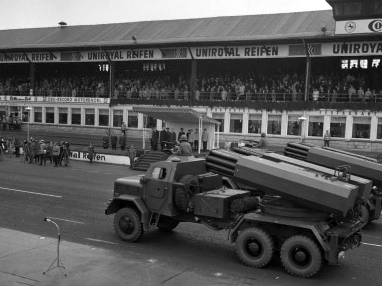 Un LARS 1 alemán en 1969, emparentado con el sistema Teruel (Bundesarchive)